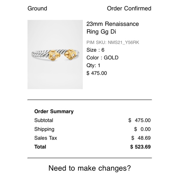 David Yurman Renaissance ring - Picture 4 of 4